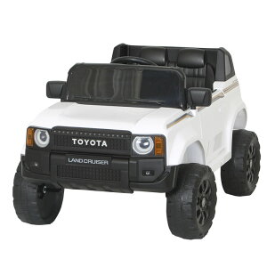 !新発売!【送料無料 関東から関西まで】ぱでぃんとんオリジナル お子さま用 リモコン電動乗用トヨタランドクルーザー250 R-25CWP (丸形ヘッドライト仕様, ホワイト)4985404041445