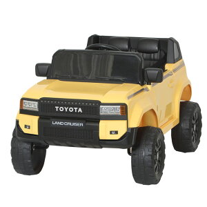 !新商品!【送料無料 関東から関西まで】ぱでぃんとんオリジナル お子さま用 リモコン電動乗用トヨタランドクルーザー250 R-25SYP (角形ヘッドライト仕様, サンドイエロー)4985404041384