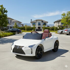 ミズタニ リモコン付き電動乗用玩具 レクサスLC500ホワイト【沖縄・離島　発送不可】4985404041629 【電動ラジコンカー　キッズカー 乗用玩具 電動 リモコン ラジコン キッズ 男の子 女の子 孫 誕生日 プレゼント お祝い 節句 中元 歳暮 クリスマス】