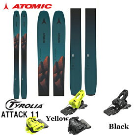 スキー板 アトミック ATOMIC 23-24 バックランド BACKLAND 107 金具付き2点セット( TYROLIA ATTACK 11 GW)