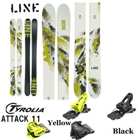 スキー板 旧モデル ライン LINE ベーコン BACON 115 金具付き2点セット(TYROLIA ATTACK 11 GW) 23-24モデル