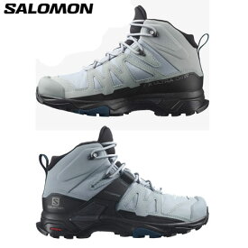 24春夏モデル SALOMON サロモン 登山靴 X ULTRA 4 MID WIDE GTX W (QU/BL/LE)：L41687200