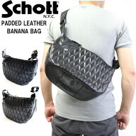 【ポイント10倍】 正規取り扱い店 3109022 Schott ショット PADDED BANANA BAG/パデッド バナナ バッグ …