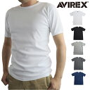 【ポイント10倍】AVIREX 6143502/7834934014 avirex DAILY アビレックス 正規取扱店 デイリー ミリタリーTシャツ タイトフィット ジムウェア メンズ シンプル インナー クルーネック 丸首 無地 半袖 正規品 トップス カットソー プレゼントに最適 シャツ