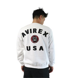 y|Cg10{z AVIREX K戵X 6123468 7833932007 ArbNX ABbNX  Y gbvX  ~^[  VARSITY LOGO CREW NECK SWEAT /o[VeB S N[lbN XEFb