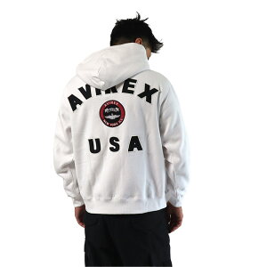 y|Cg10{z AVIREX K戵X 6123467-783-4931002 ArbNX ABbNX  Y gbvX  ~^[  VARSITY LOGO SWEAT ZIP UP PARKA o[VeB S XEFbg Wbv A