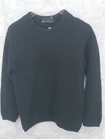 ◇ DESCENTE デサント 長袖 ニット セーター ブラック * 1002799184151 【中古】