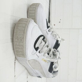 ◇ Puma Cali Sport Mix Platform Sneakers 371202-03 厚底 スニーカー シューズ サイズ22.5cm ホワイト レディース P 【中古】