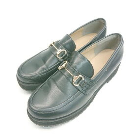 ◇ ●美品● niko and… ラウンドトゥ チャンキーヒール ホースビット ローファー サイズL ブラック レディース E 【中古】