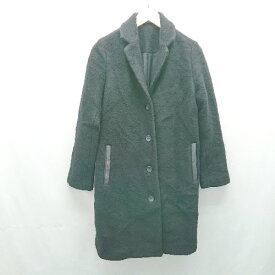 ■ niko and … ニコアンド フロントボタン ポケット 秋冬 防寒 カジュアル 長袖 コート サイズ4 ブラック レディース E 【中古】