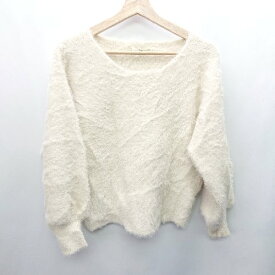 ◇ Crisp クリスプ 長袖 ニット サイズF ホワイト系 レディース E 【中古】