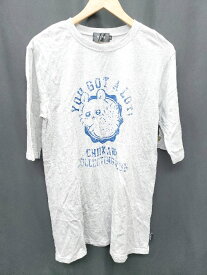 ◇ ⊂ ちいかわ モモンガ　プリント 半袖 Tシャツ カットソー サイズM グレー レディース P 【中古】
