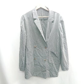 ◇ ⊇ forksy. フォルクシー 長袖 ジャケット サイズF グレー系 レディース E 【中古】