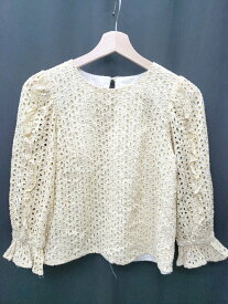 ◇ 31 Sons de mode トランテアン ソン ドゥ モード レース 長袖 ブラウス カットソー サイズ36 イエロー系 レディース P 【中古】