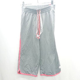 ◇ ⊂ DESCENTE デサント トレーニング テーパードハーフパンツ サイズM グレー レディース E 【中古】