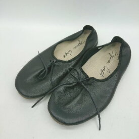 ◇ Θ SPACE CRAFT スペースクラフト バレエシューズ サイズ25 ブラック レディース E 【中古】