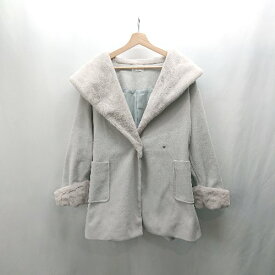 ◇ ◎ ⊇ FUN 長袖 ロングコート サイズM ブルー系 レディース E 【中古】