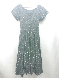 ◇ ⊂ IKUMI 半袖 ロング ワンピース サイズ2 ベージュ系 レディース E 【中古】