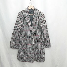 ◇ ◎●未使用● ⊇ Fun Fashion Future 総柄 長袖 ロングコート サイズM グレー系 レディース E 【中古】