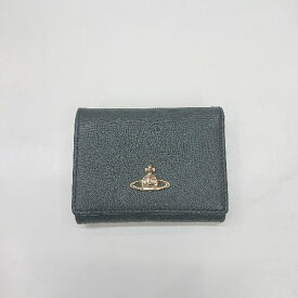 ◇ Θ Vivienne Westwood ヴィヴィアン ウエストウッド 二つ折り 財布 ウォレット ブラック系 レディース E 【中古】