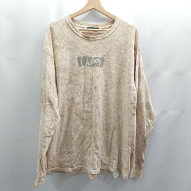 ◇ ⊂ CHILLAX チラックス 綿100% 長袖 Tシャツ サイズF ベージュ系 メンズ E 【中古】