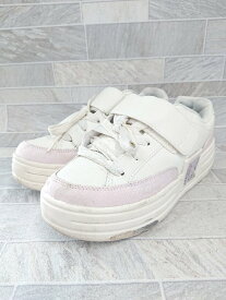 ◇ Θ FILA フィラ 1TM01375D-151 厚底 スニーカー シューズ サイズ24.0cm ホワイト ピンク系 レディース E 【中古】