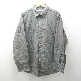 ◇ ⊂ ASTRONOMY アストロノミー 綿100％ 長袖 長袖シャツ サイズL グレー系 メンズ E 【中古】