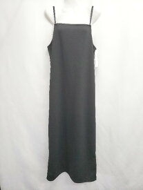 ◇ ◎ ●未使用● ⊂ Onf オンフ コットン100% ロング丈 キャミソール ワンピース サイズ36 ブラック レディース E 【中古】