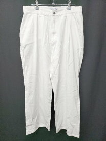 ◇ ⊂ ◎ ●未使用● ASTRONOMY アストロノミー ワイド バギー パンツ サイズL ホワイト メンズ E 【中古】