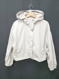 ◇ ⊆ FUN ファン ドローストリング 長袖 ジップアップ ジャンパー サイズF ベージュ系 レディース E 【中古】