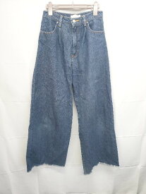 ◇ ⊂ CECIL McBEE セシルマクビー デニム ワイド パンツ サイズM ネイビー系 レディース E 【中古】