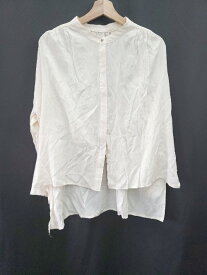 ◇ ⊂ Jena espace merveilleux リネンライク 長袖 袖ボタン シャツ サイズF ベージュ系 レディース E 【中古】