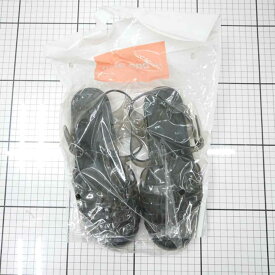 ◇ ⊂ niko and … ニコアンド 透け感 夏 カジュアル サンダル サイズM ブラック系 レディース E 【中古】