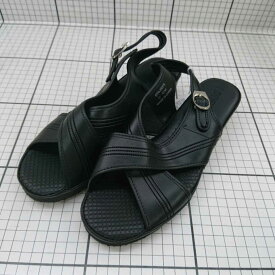 ◇ ⊂ 美品 バイオフィッター 高級感 レザーサンダル サイズ24cm ブラック系 レディース E 【中古】