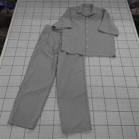 ◇ ⊂ アストロノミー ASTRONOMY セットアップ シャツ＆パンツ グレー系 メンズ Mサイズ E 【中古】