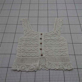 ◇ ⊂ デルレイ DEL LEI by Rag Shop レース編みノースリーブトップス レディース E 【中古】