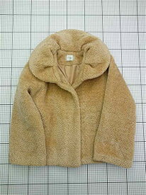 ◇ ⊇ クリスプ Crisp C8K2317 ボアジャケット ベージュ系 レディース E 【中古】