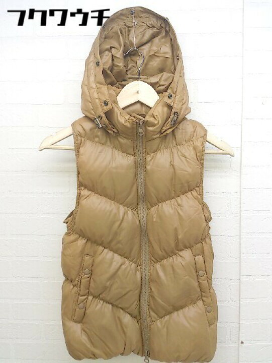 楽天市場 Gap ギャップ フェイクファー フード付き ダウン ベスト サイズxs ブラウン系 レディース 中古 フクワウチ