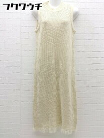 ◇ PROPORTION BODY DRESSING ノースリーブ 膝下丈 ニット ワンピース サイズF ベージュ レディース 【中古】