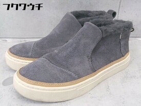 ◇ TOMS トムス ハイカット スニーカー シューズ 22cm グレー レディース 【中古】