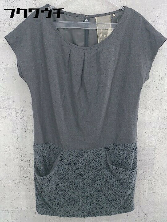 楽天市場 Yangany ヤンガニー レース 切替 ノースリーブ ミニ ワンピース サイズ38 グレー レディース 中古 フクワウチ
