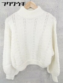 ◇ SLY スライ ニット 長袖 セーター サイズFREE ホワイト レディース 【中古】