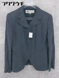 ◇ TAKEO NISHIDA タケオニシダ シルク混 長袖 ジャケット サイズ9 ネイビー レディース 【中古】