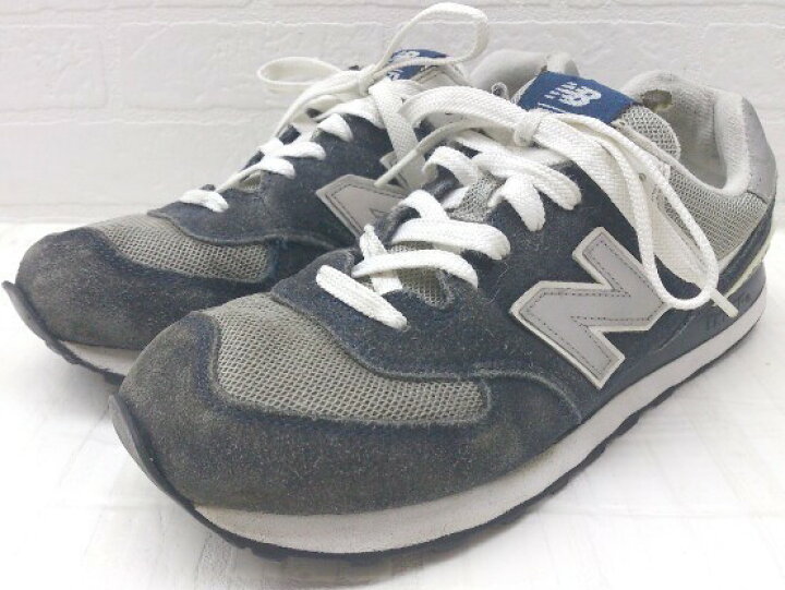 楽天市場】◇ New Balance ニューバランス M574BGS スニーカー シューズ サイズ26 ネイビー系 グレー メンズ 【中古】 :  フクワウチ
