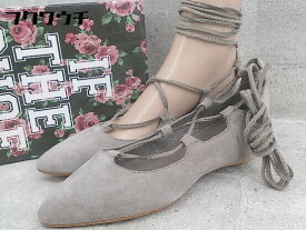 ◇ ●未使用● ◎ Jeffrey Campbell ジェフリーキャンベル レースアップ パンプス シューズ サイズ37 グレー レディース 【中古】