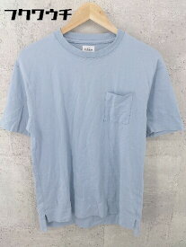 ◇ STUDIOUS ステュディオス 半袖 Tシャツ カットソー サイズ01 ライトブルー メンズ 【中古】