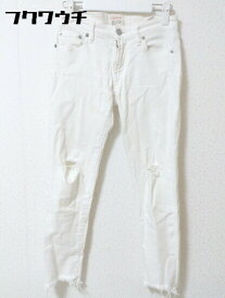 ◇ Ungrid アングリッド カットオフ ジーンズ デニム パンツ 24サイズ ホワイト レディース 【中古】