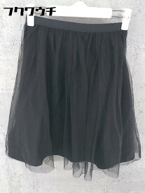 ◇ NOLLEY'S ノーリーズ チュール ミニ フレア スカート 36サイズ ブラック レディース 【中古】