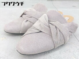 ◇ BAYFLOW ベイフロー コーデュロイ サンダル サイズS グレー レディース 【中古】