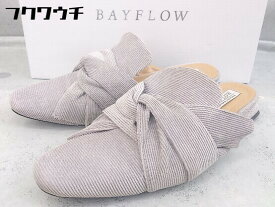 ◇ ◎ BAYFLOW ベイフロー コーデュロイ サンダル サイズS グレー レディース 【中古】